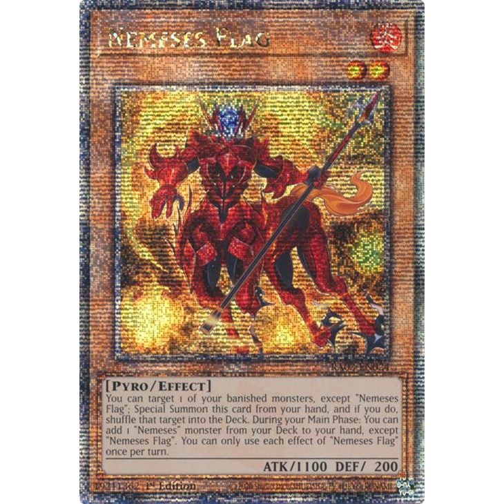Image for Nemeses Flag (Quarter Century Secret Rare) (RA03-EN024) - YuGiOh