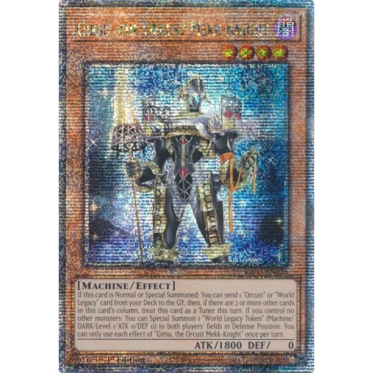 Image for Girsu, the Orcust Mekk-Knight (Quarter Century Secret Rare) (RA03-EN026) - YuGiOh