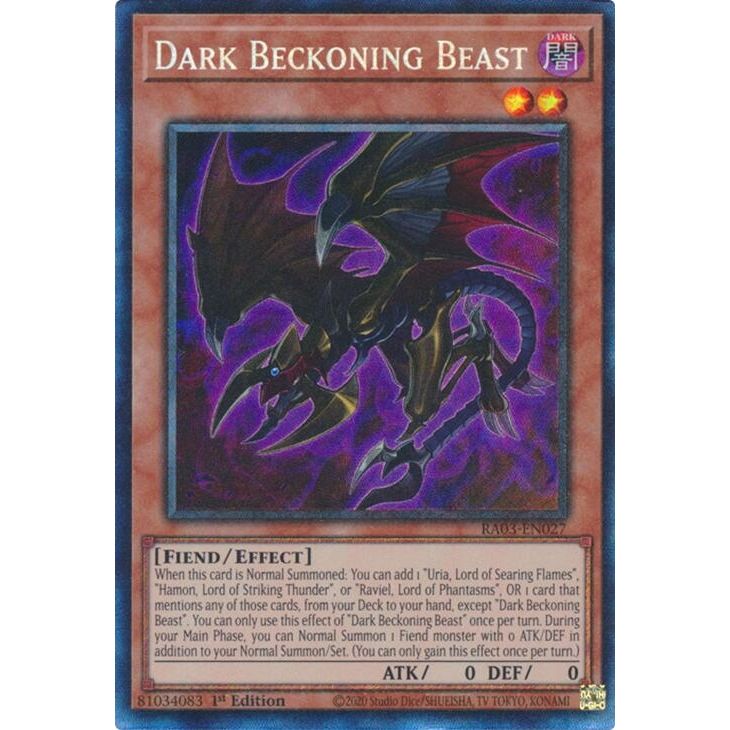 Image for Dark Beckoning Beast (PCR) (RA03-EN027) - YuGiOh