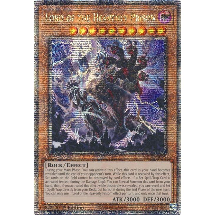 Image for Lord of the Heavenly Prison (Quarter Century Secret Rare) (RA03-EN029) - YuGiOh