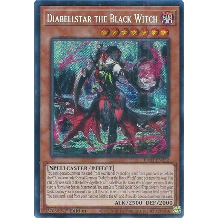 Image for Diabellstar the Black Witch (Secret Rare) (RA03-EN032) - YuGiOh