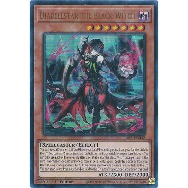 Image for Diabellstar the Black Witch (UR) (RA03-EN032) - YuGiOh