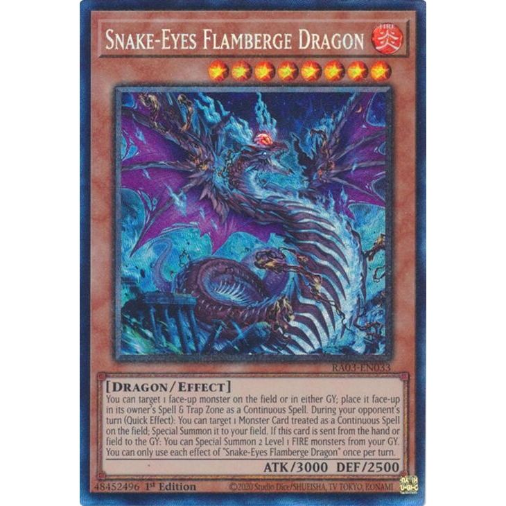 Image for Snake-Eyes Flamberge Dragon (PCR) (RA03-EN033) - YuGiOh