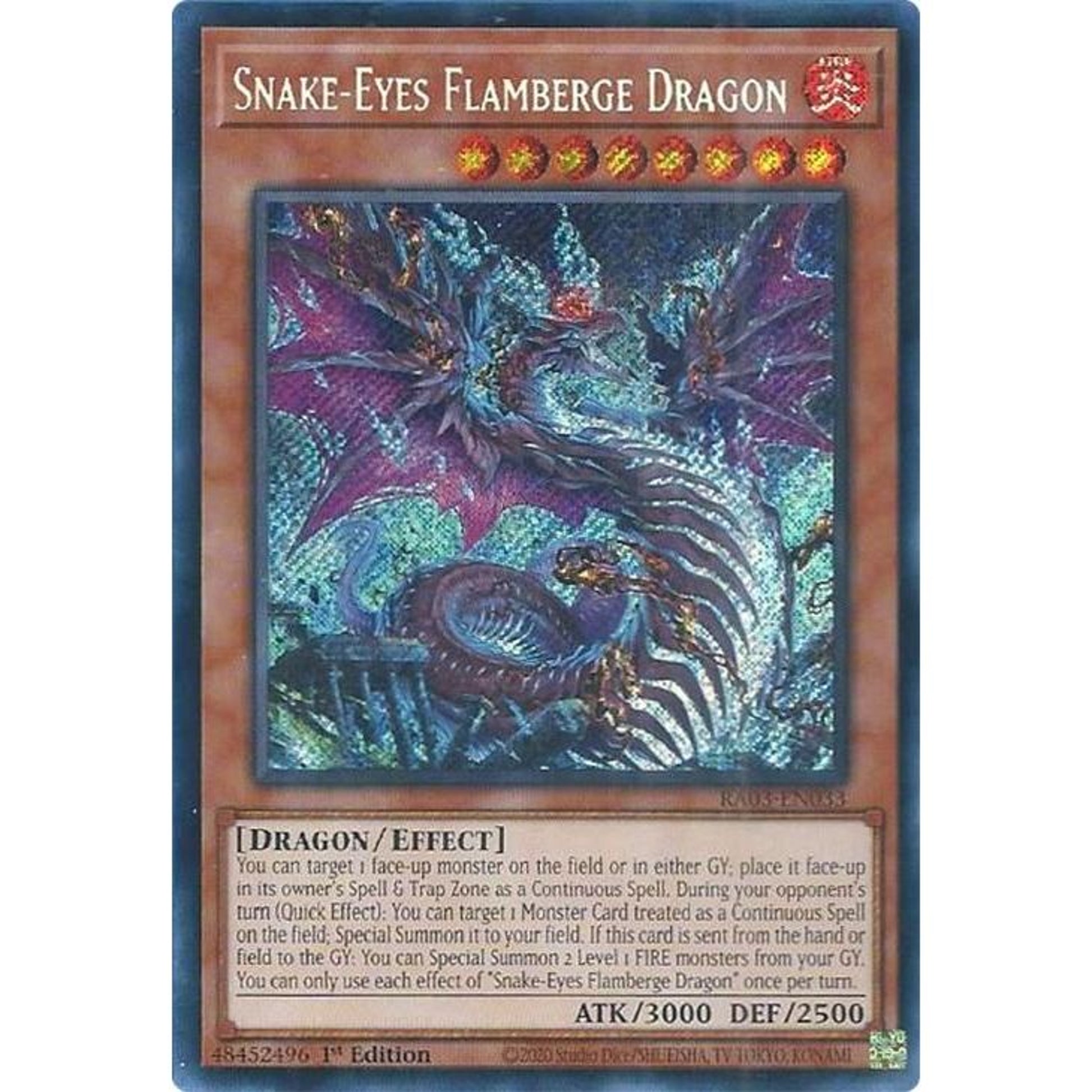 Image for Snake-Eyes Flamberge Dragon (Secret Rare) (RA03-EN033) - YuGiOh