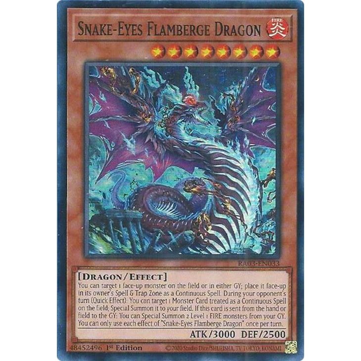 Image for Snake-Eyes Flamberge Dragon (RA03-EN033) - YuGiOh