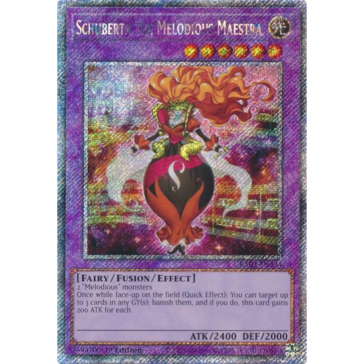 Image for Schuberta the Melodious Maestra (Platinum Secret Rare) (RA03-EN034) - YuGiOh