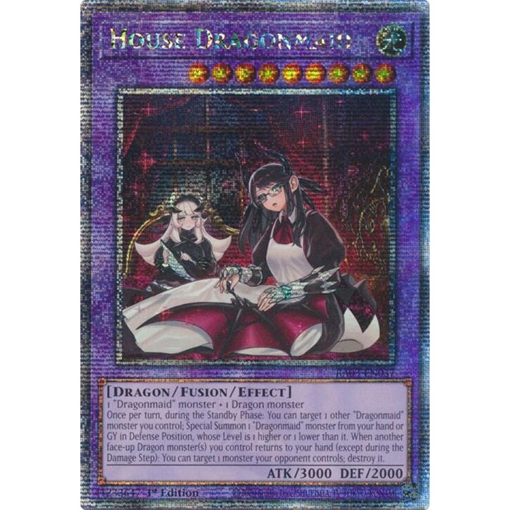 Image for House Dragonmaid (Alternate Art) (Quarter Century Secret Rare) (RA03-EN037) - YuGiOh