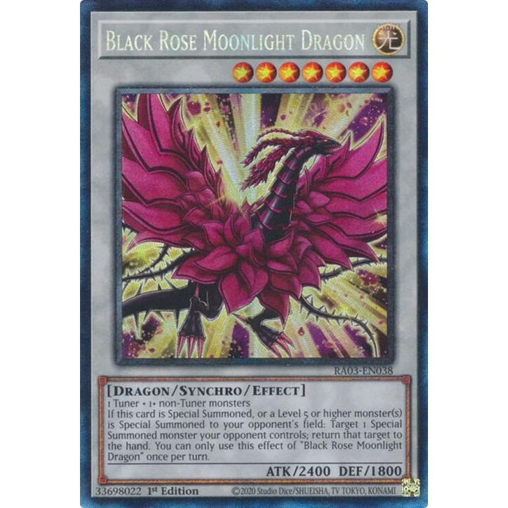 Image for Black Rose Moonlight Dragon (PCR) (RA03-EN038) - YuGiOh