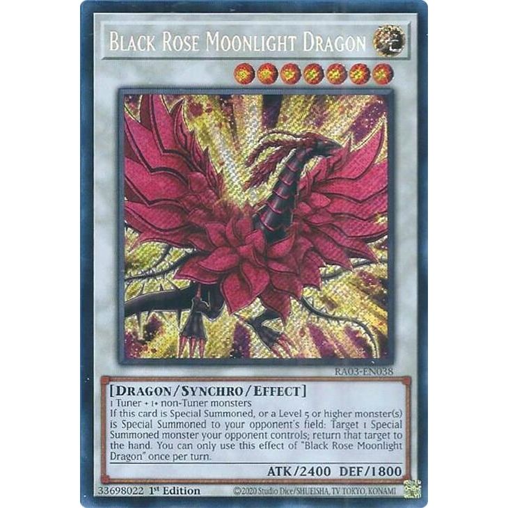 Image for Black Rose Moonlight Dragon (Secret Rare) (RA03-EN038) - YuGiOh
