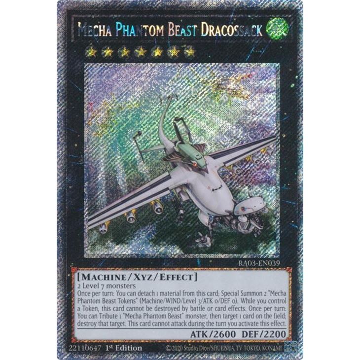 Image for Mecha Phantom Beast Dracossack (Platinum Secret Rare) (RA03-EN039) - YuGiOh