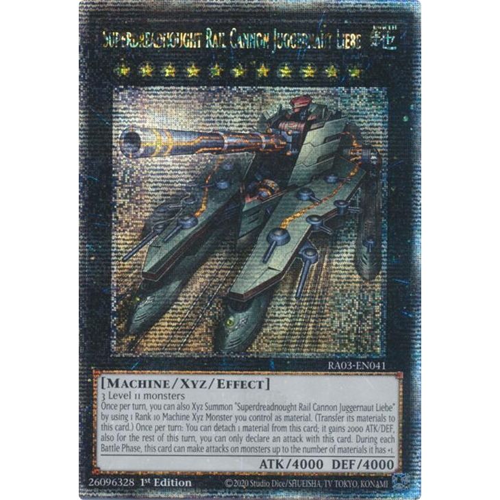 Image for Superdreadnought Rail Cannon Juggernaut Liebe (Quarter Century Secret Rare) (RA03-EN041) - YuGiOh
