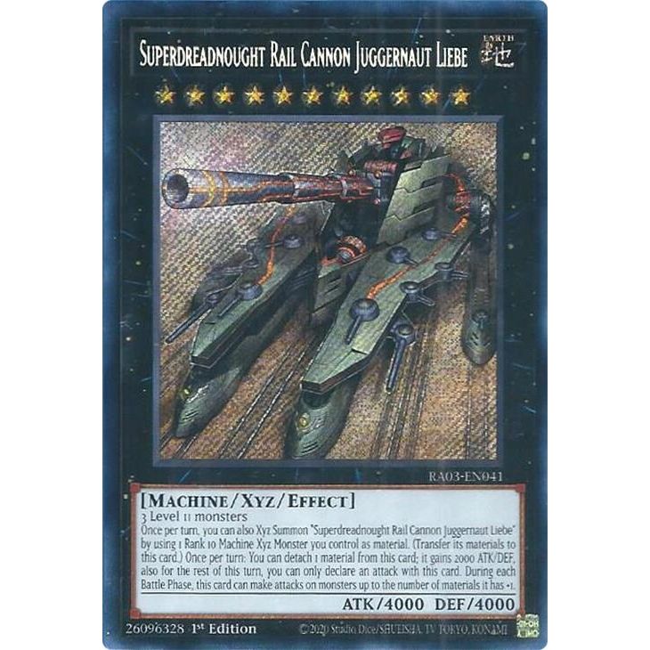 Image for Superdreadnought Rail Cannon Juggernaut Liebe (Secret Rare) (RA03-EN041) - YuGiOh