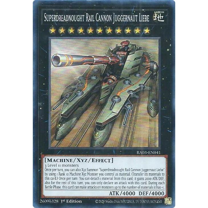 Image for Superdreadnought Rail Cannon Juggernaut Liebe (RA03-EN041) - YuGiOh