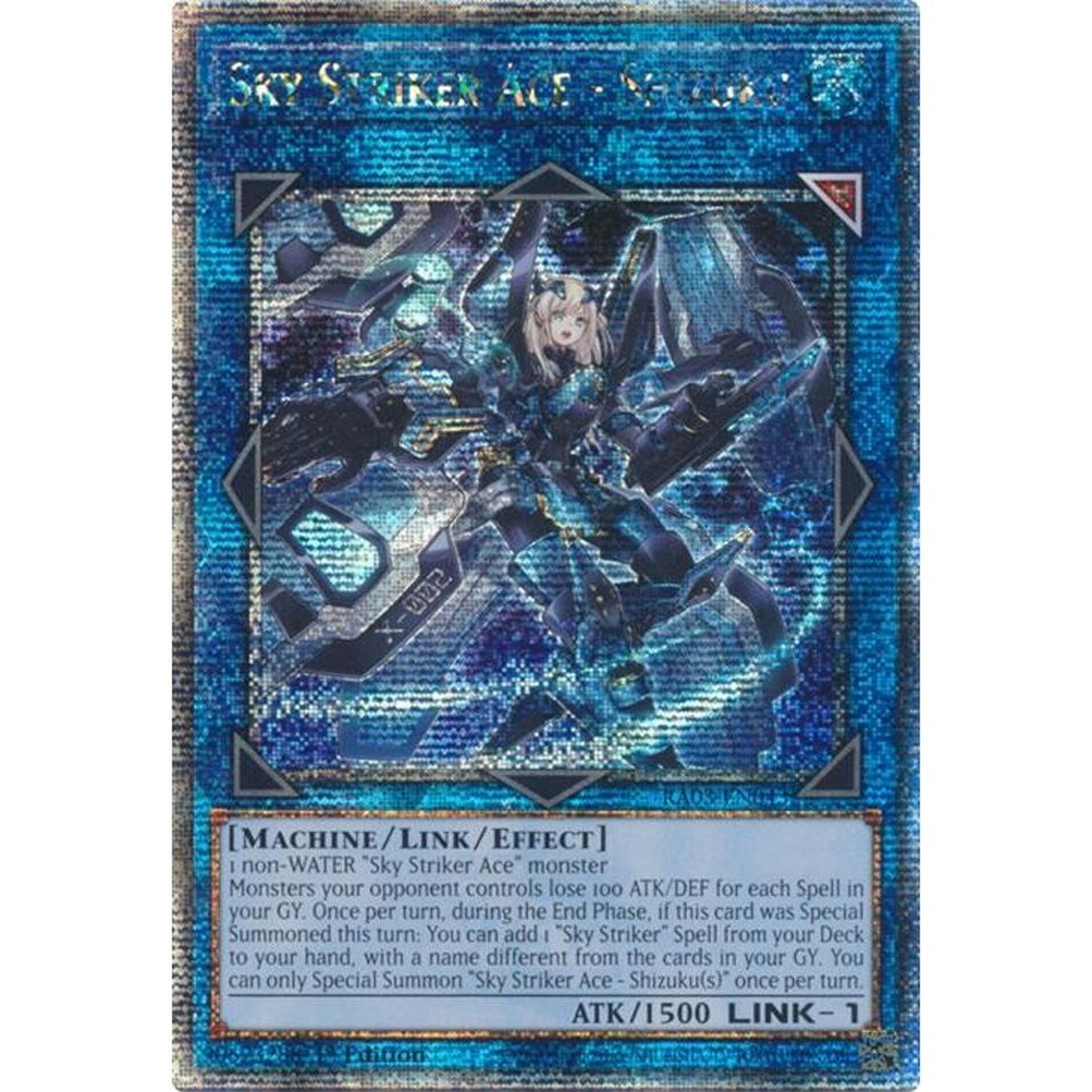 Image for Sky Striker Ace - Shizuku (Quarter Century Secret Rare) (RA03-EN043) - YuGiOh