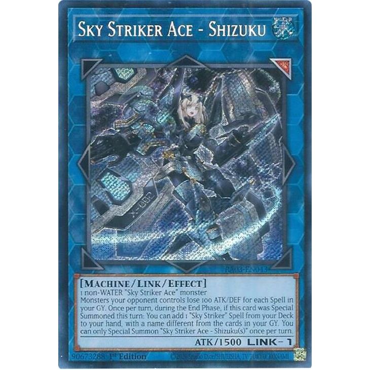 Image for Sky Striker Ace - Shizuku (Secret Rare) (RA03-EN043) - YuGiOh