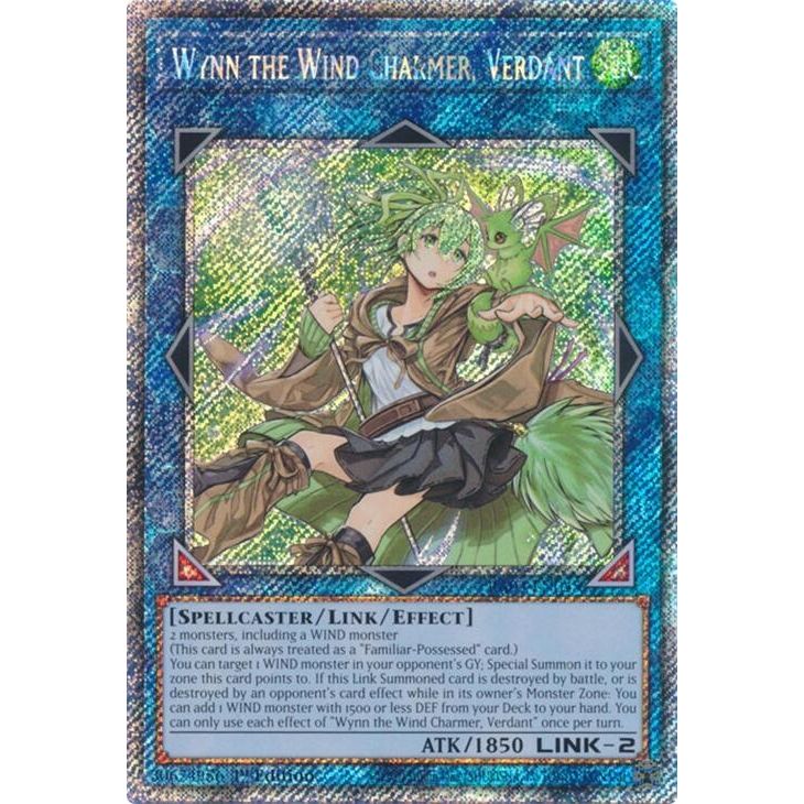 Image for Wynn the Wind Charmer, Verdant (Platinum Secret Rare) (RA03-EN045) - YuGiOh