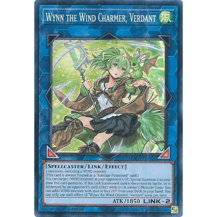 Image for Wynn the Wind Charmer, Verdant (RA03-EN045) - YuGiOh