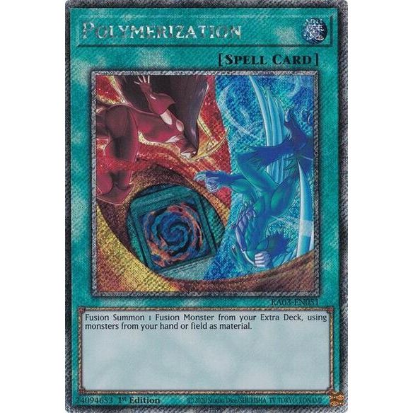 Image for Polymerization (B) (HERO Art) (Platinum Secret Rare) (RA03-EN051) - YuGiOh