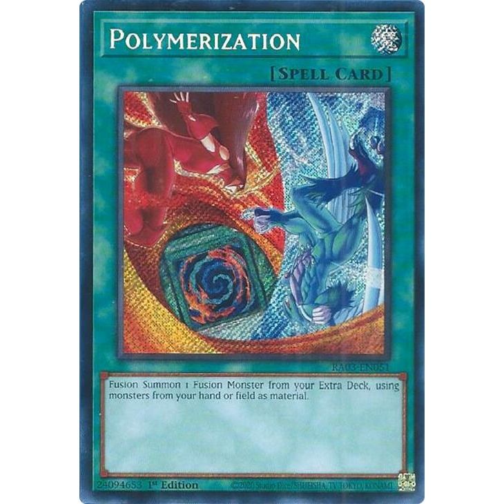 Image for Polymerization (B) (HERO Art) (Secret Rare) (RA03-EN051) - YuGiOh