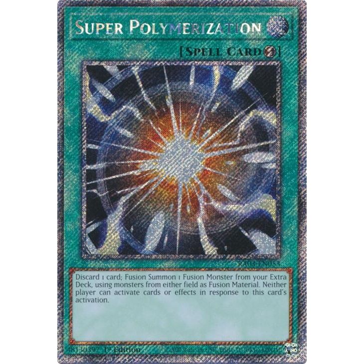 Image for Super Polymerization (Platinum Secret Rare) (RA03-EN053) - YuGiOh
