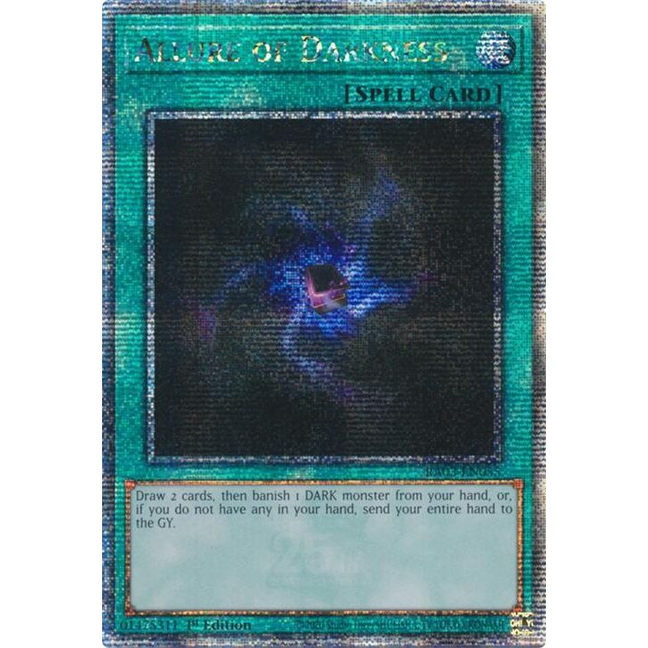 Image for Allure of Darkness (Quarter Century Secret Rare) (RA03-EN055) - YuGiOh