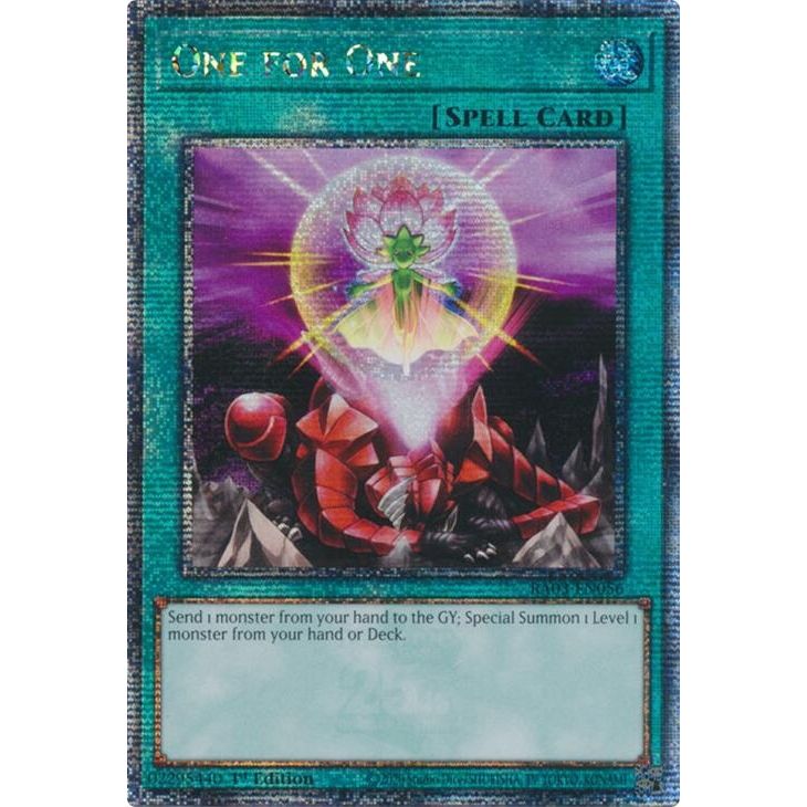 Image for One for One (Quarter Century Secret Rare) (RA03-EN056) - YuGiOh