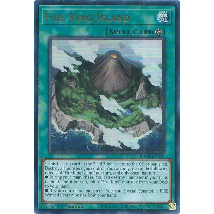Image for Fire King Island (UR) (RA03-EN059) - YuGiOh