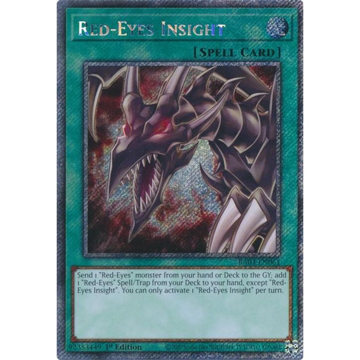 Image for Red-Eyes Insight (Platinum Secret Rare) (RA03-EN061) - YuGiOh