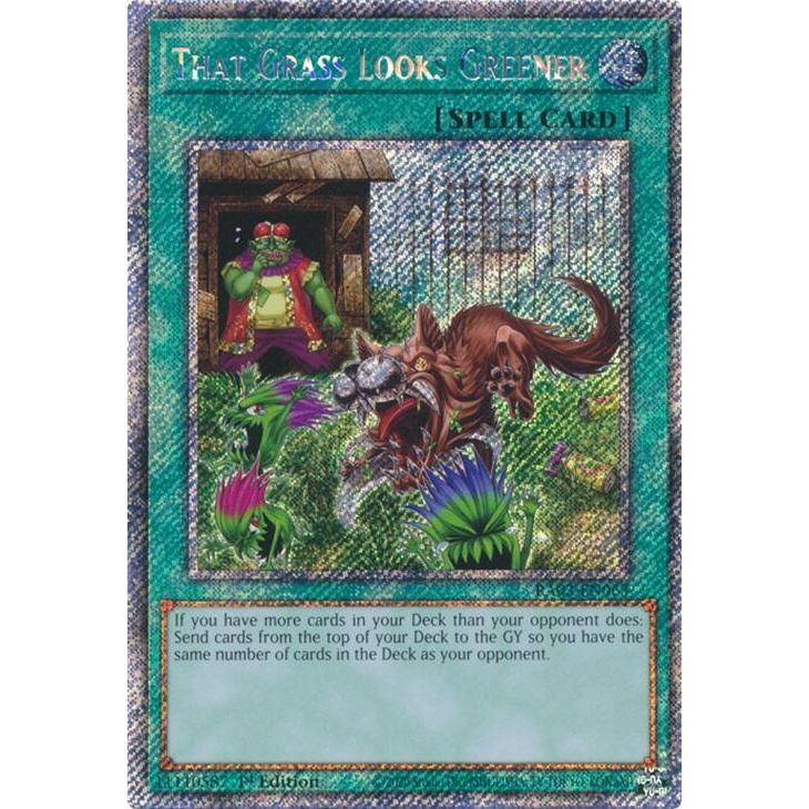 Image for That Grass Looks Greener (Platinum Secret Rare) (RA03-EN063) - YuGiOh