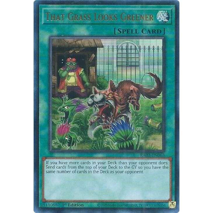 Image for That Grass Looks Greener (UR) (RA03-EN063) - YuGiOh