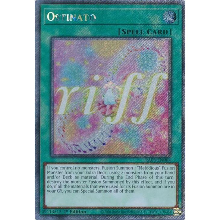 Image for Ostinato (Platinum Secret Rare) (RA03-EN064) - YuGiOh