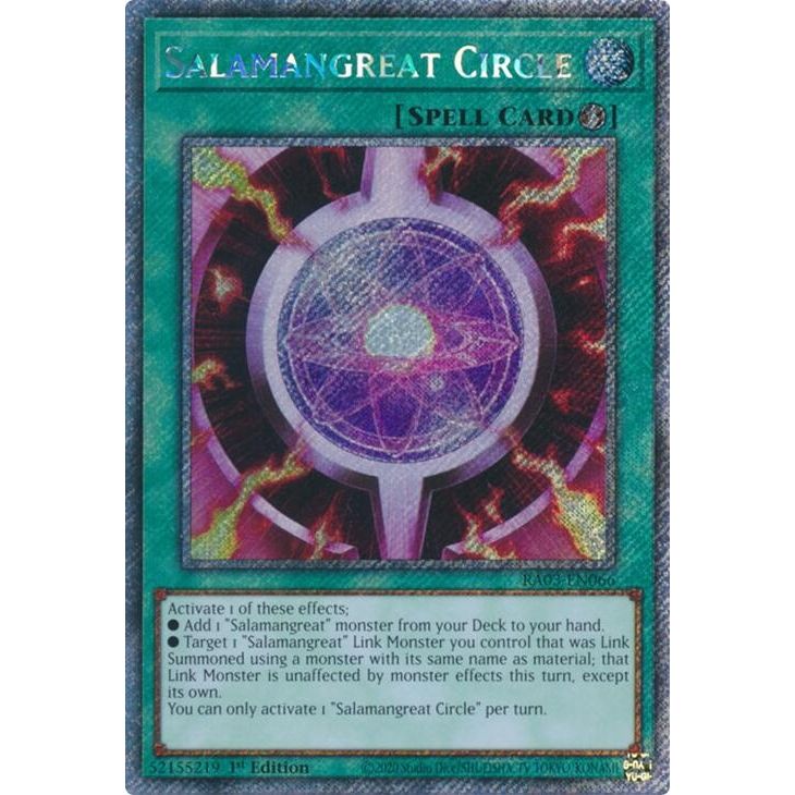Image for Salamangreat Circle (Platinum Secret Rare) (RA03-EN066) - YuGiOh
