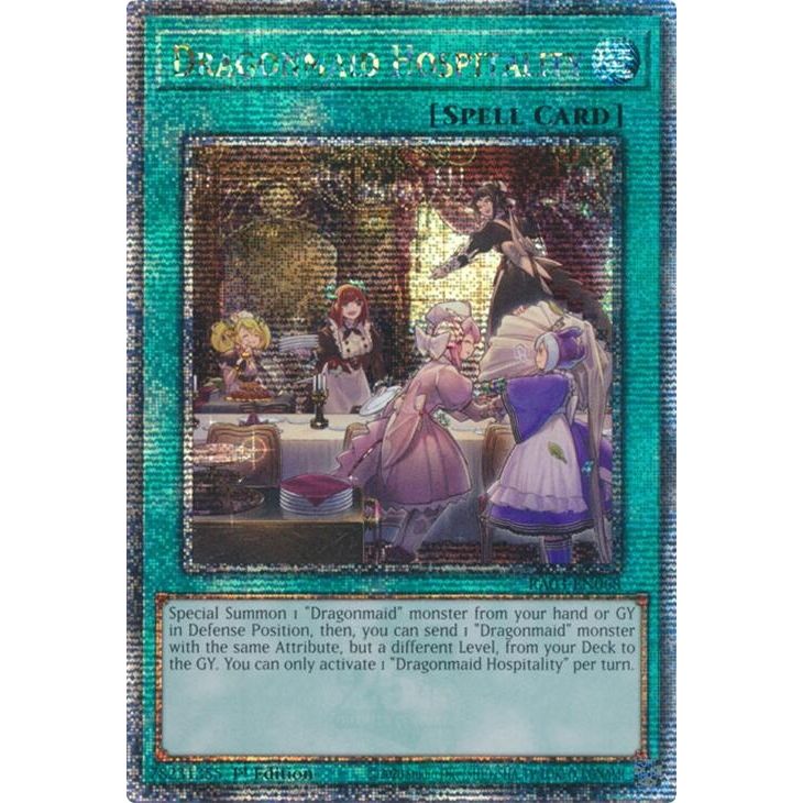 Image for Dragonmaid Hospitality (Quarter Century Secret Rare) (RA03-EN068) - YuGiOh