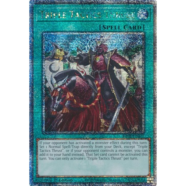 Image for Triple Tactics Thrust (Quarter Century Secret Rare) (RA03-EN072) - YuGiOh