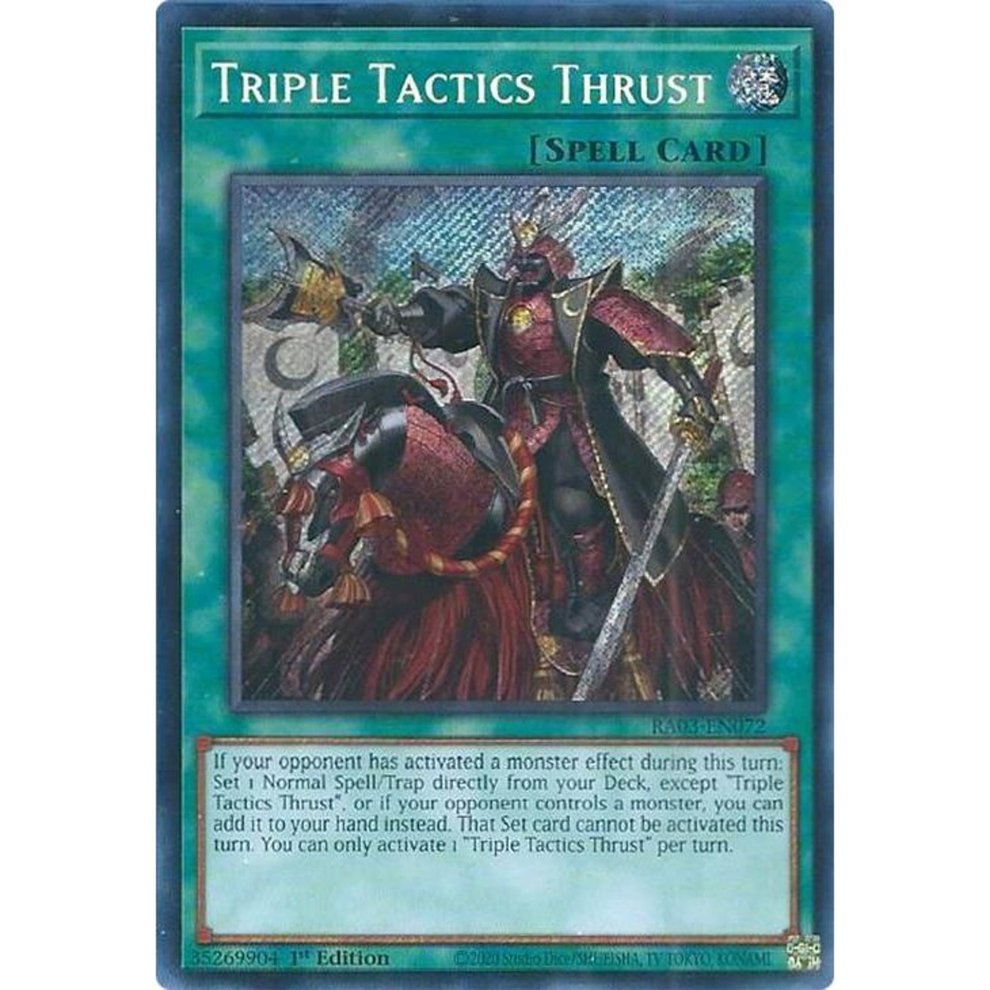 Image for Triple Tactics Thrust (Secret Rare) (RA03-EN072) - YuGiOh
