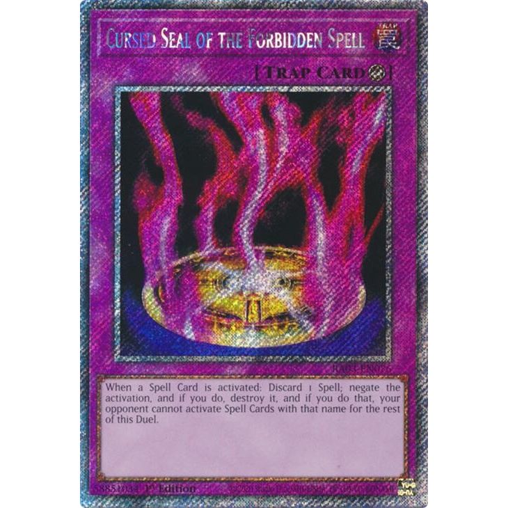 Image for Cursed Seal of the Forbidden Spell (Platinum Secret Rare) (RA03-EN076) - YuGiOh
