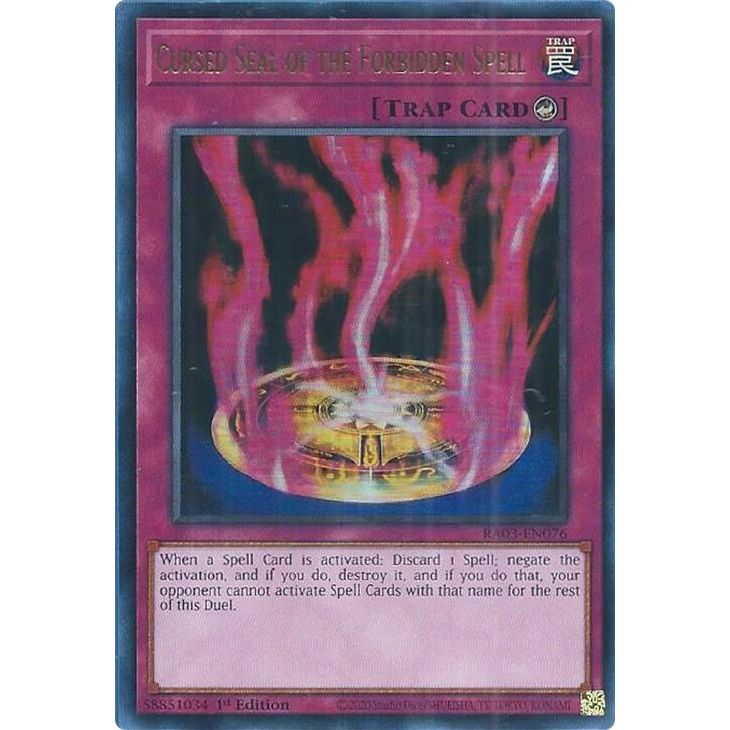Image for Cursed Seal of the Forbidden Spell (UR) (RA03-EN076) - YuGiOh