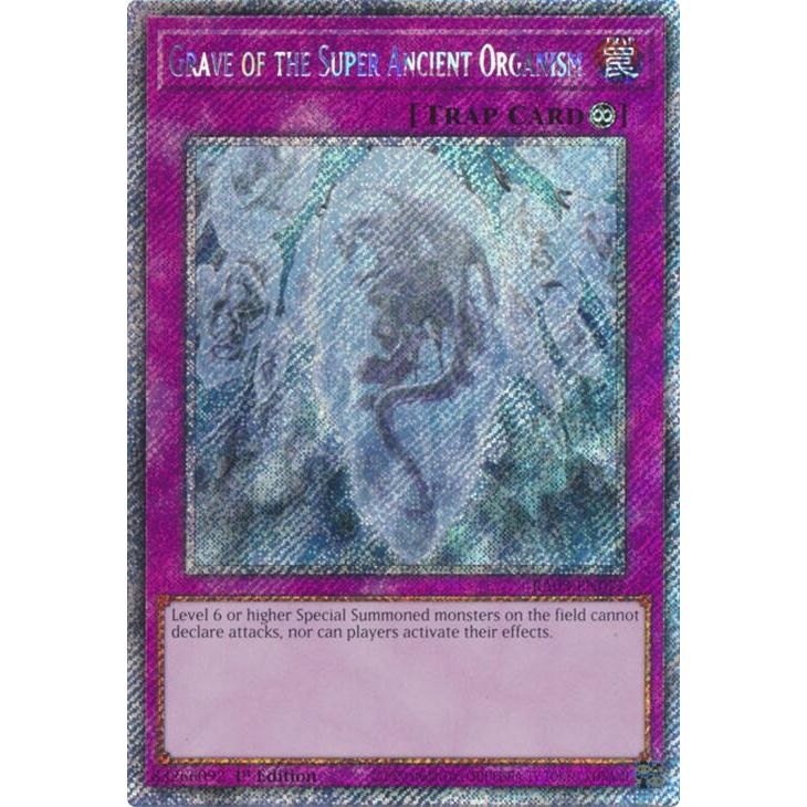 Image for Grave of the Super Ancient Organism (Platinum Secret Rare) (RA03-EN077) - YuGiOh