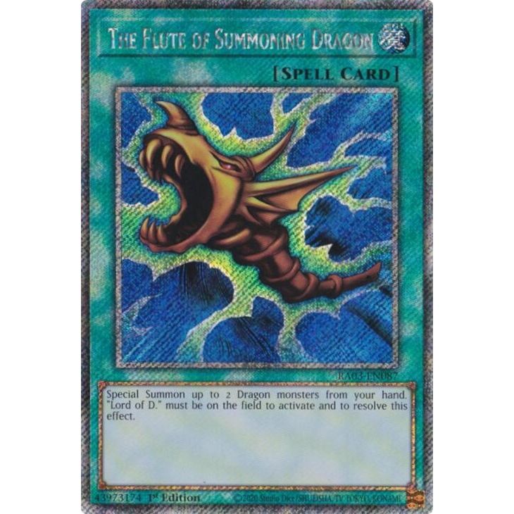 Image for The Flute of Summoning Dragon (Platinum Secret Rare) (RA03-EN087) - YuGiOh