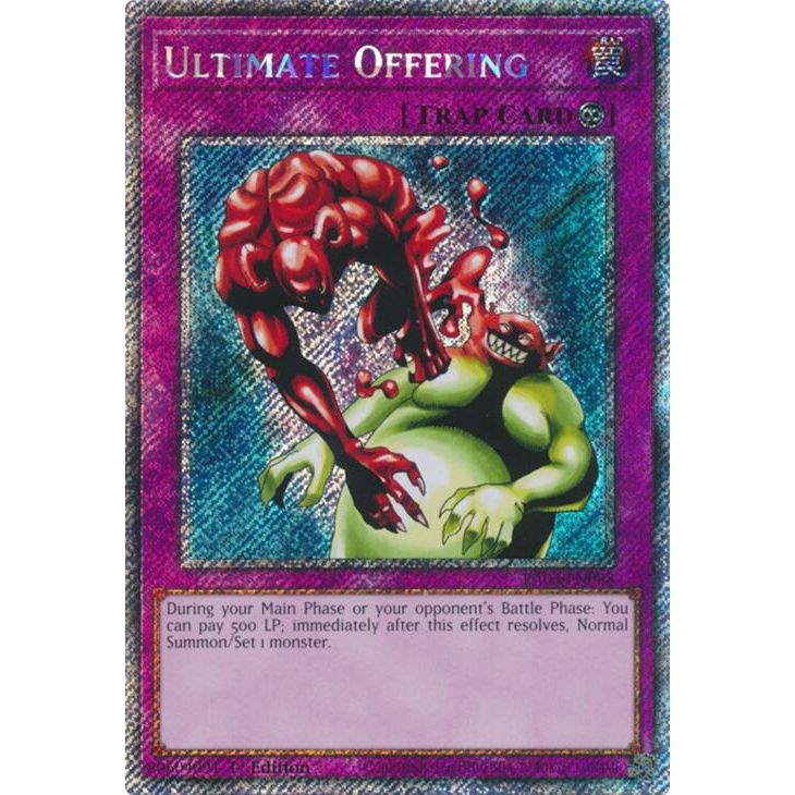 Image for Ultimate Offering (Platinum Secret Rare) (RA03-EN088) - YuGiOh
