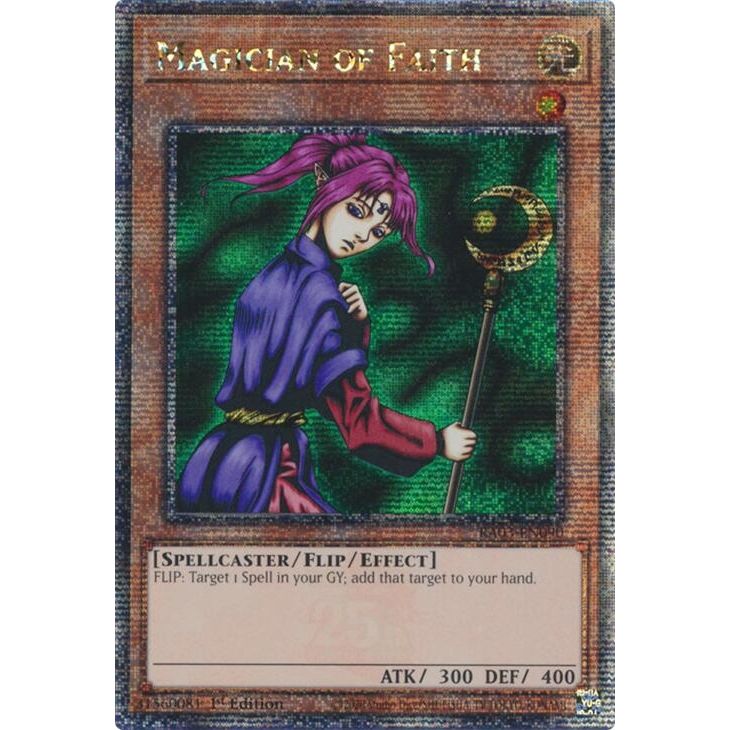 Image for Magician of Faith (Quarter Century Secret Rare) (RA03-EN090) - YuGiOh