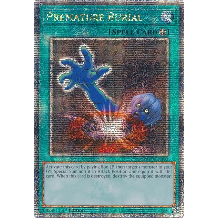 Image for Premature Burial (Quarter Century Secret Rare) (RA03-EN103) - YuGiOh