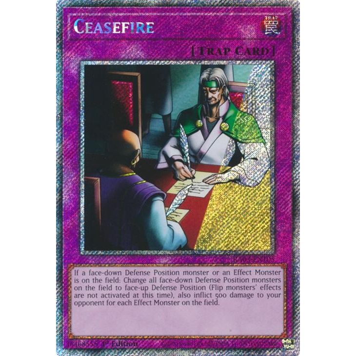 Image for Ceasefire (Platinum Secret Rare) (RA03-EN105) - YuGiOh
