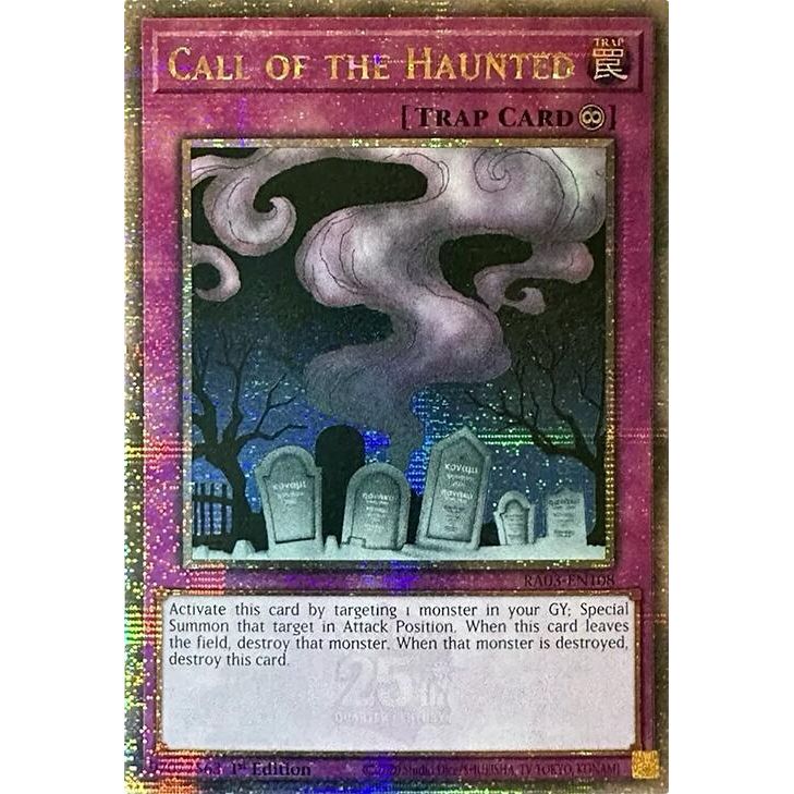 Image for Call of the Haunted (Quarter Century Secret Rare) (RA03-EN108) - YuGiOh