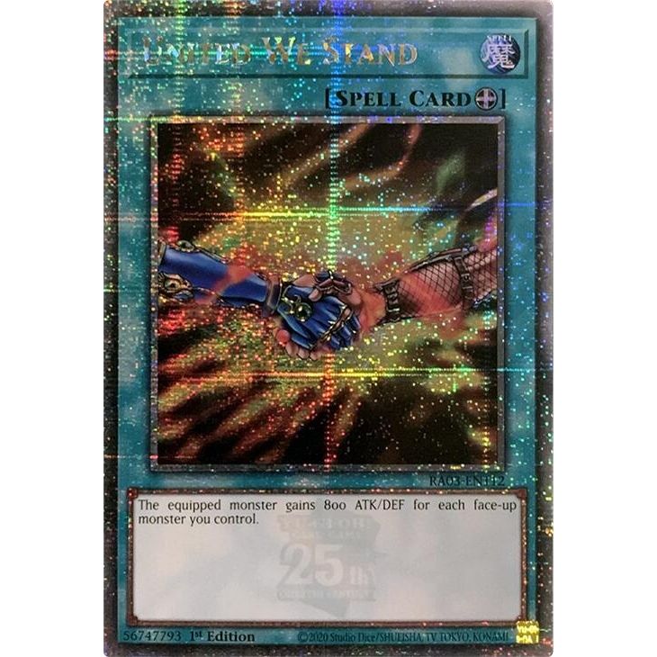 Image for United We Stand (Quarter Century Secret Rare) (RA03-EN112) - YuGiOh