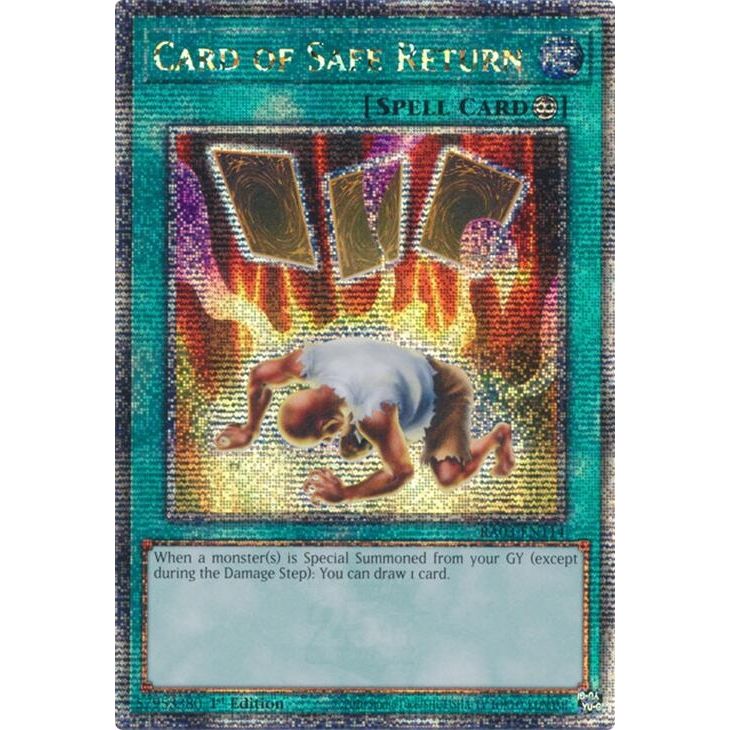 Image for Card of Safe Return (Quarter Century Secret Rare) (RA03-EN114) - YuGiOh