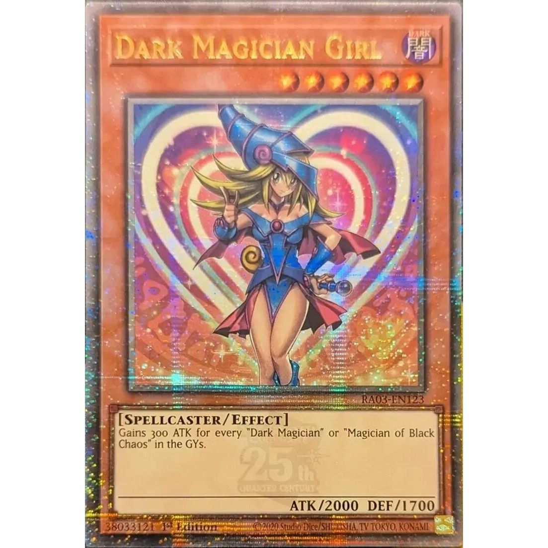 Image for Dark Magician Girl (Quarter Century Secret Rare) (A) (RA03-EN123) - YuGiOh