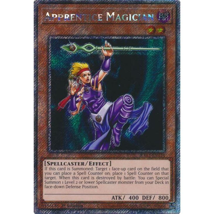 Image for Apprentice Magician (Platinum Secret Rare) (RA03-EN124) - YuGiOh