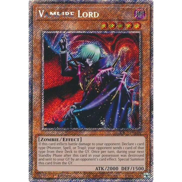 Image for Vampire Lord (Platinum Secret Rare) (RA03-EN128) - YuGiOh