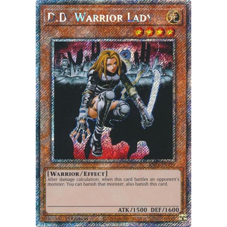 Image for D.D. Warrior Lady (Platinum Secret Rare) (RA03-EN129) - YuGiOh